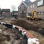 Herinrichting met oude gebakken bestratingsmateriaal Hardenberg